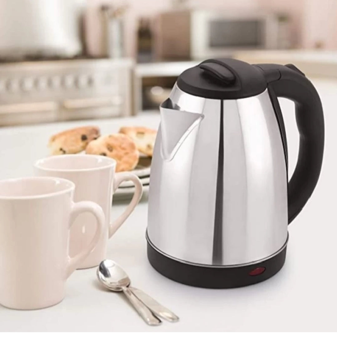 Scarlett electric kettle stainless steel.