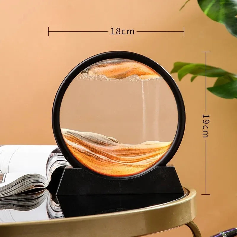 3D Hourglass moving sand.