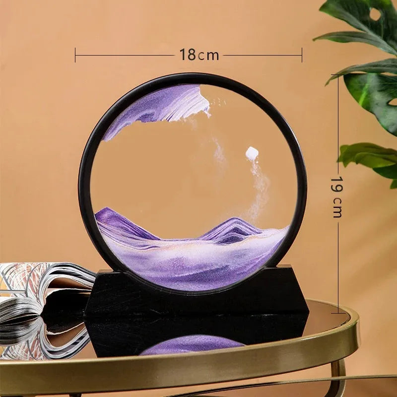 3D Hourglass moving sand.