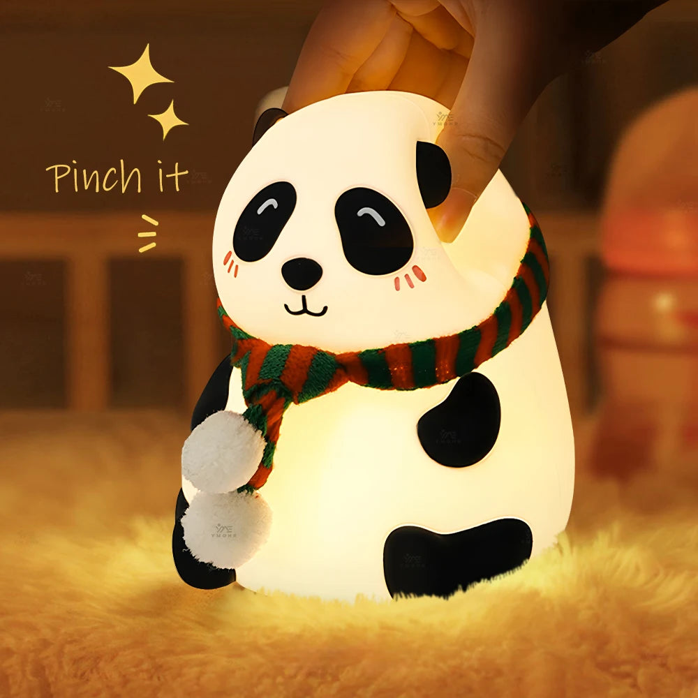 Cute Panda LED Night Light Rechargable